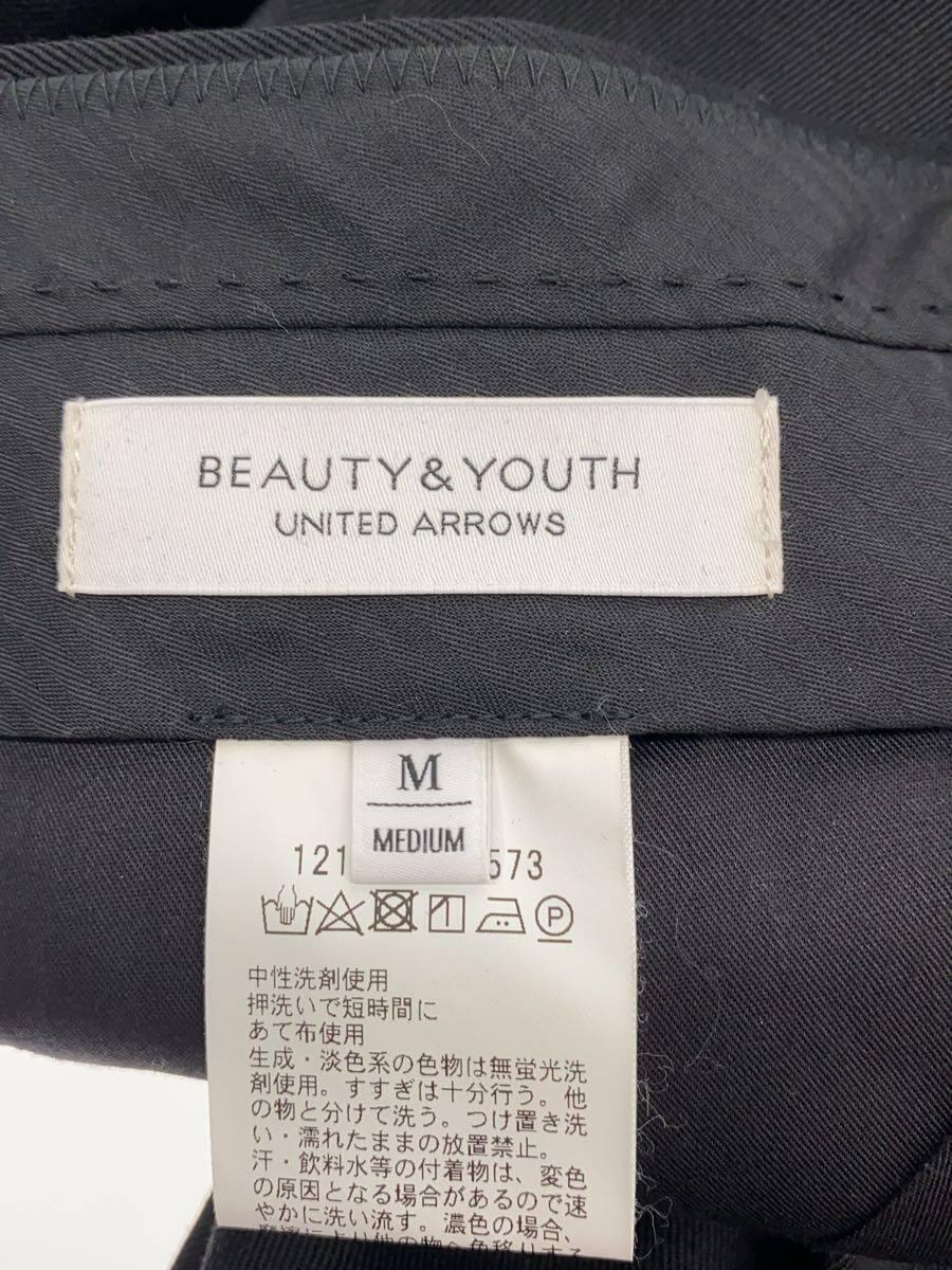 BEAUTY&YOUTH UNITED ARROWS◆ANKLEボトム/M/ポリエステル/BLK/1214-199-7573_画像4