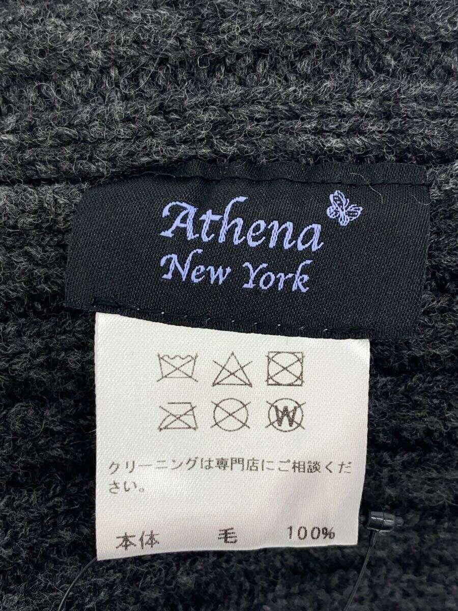 Athena New York◆FW2018/ニットキャップ/ウール/GRY/無地/レディース_画像4