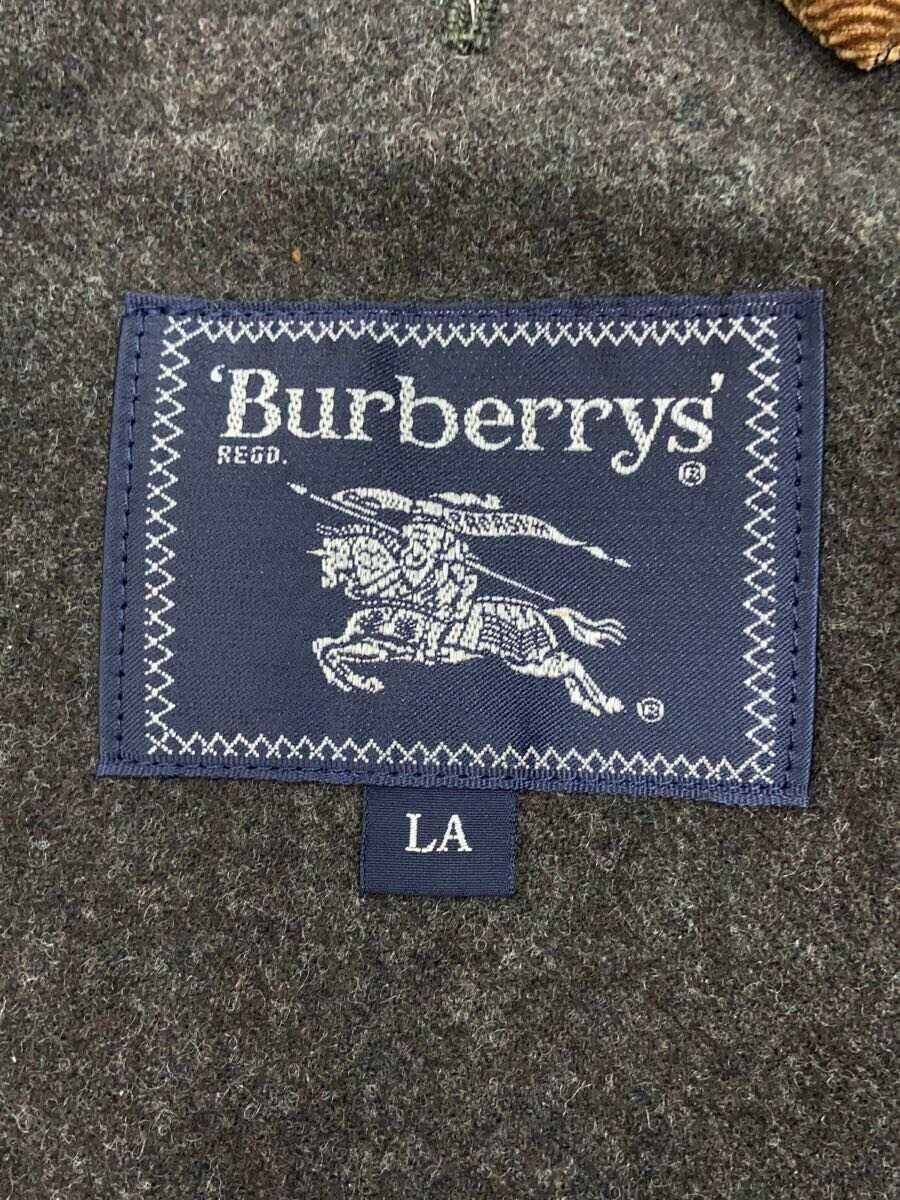 BURBERRYS◆90s/キルティングウールジャケット/エルボーパッチ/裏地チェック/L/BBN37-340-78/_画像3