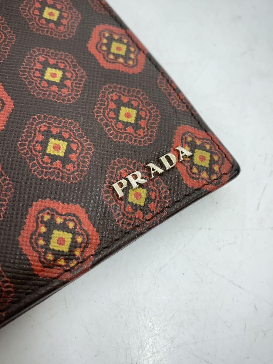 PRADA◆プラダ/2つ折り財布/-/マルチカラー/総柄/レディース_画像7