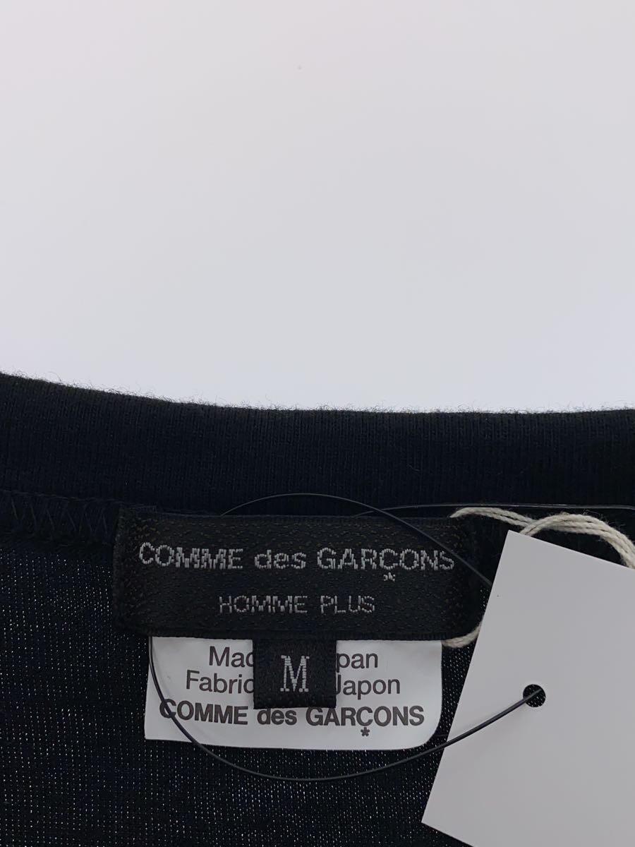 COMME des GARCONS HOMME PLUS◆23AW/フェイクファー長袖カットソー/長袖Tシャツ/M/コットン/BLK/PL-T003_画像3