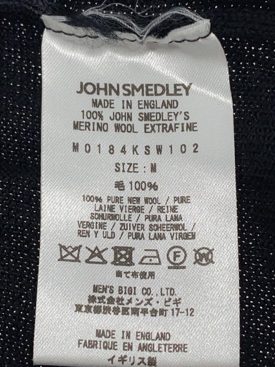 JOHN SMEDLEY◆セーター(薄手)/M/ウール/BLK/M0184KSW102_画像4