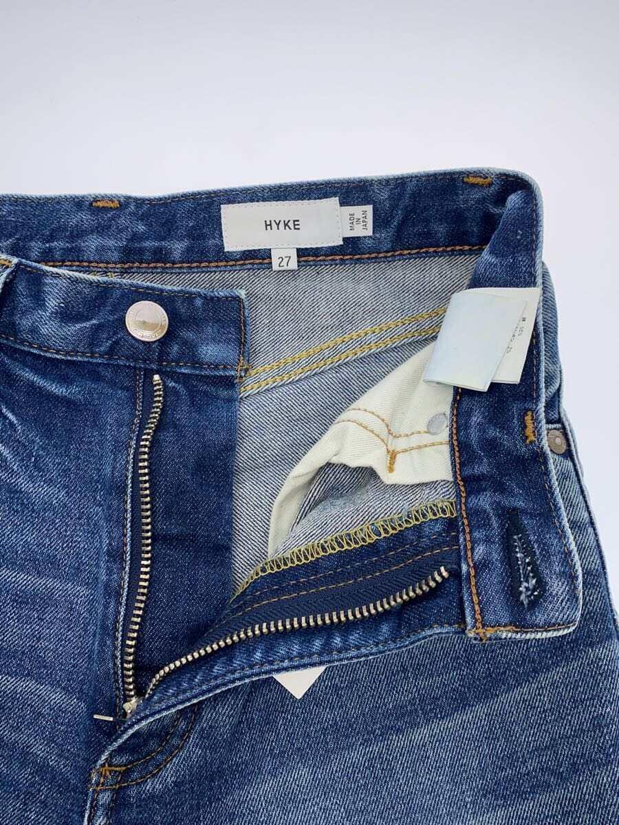 HYKE◆TAPERED/ボトム/27/コットン/BLU_画像3