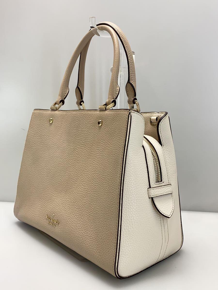 kate spade new york◆ショルダーバッグ/レザー/BEG/V101_画像2