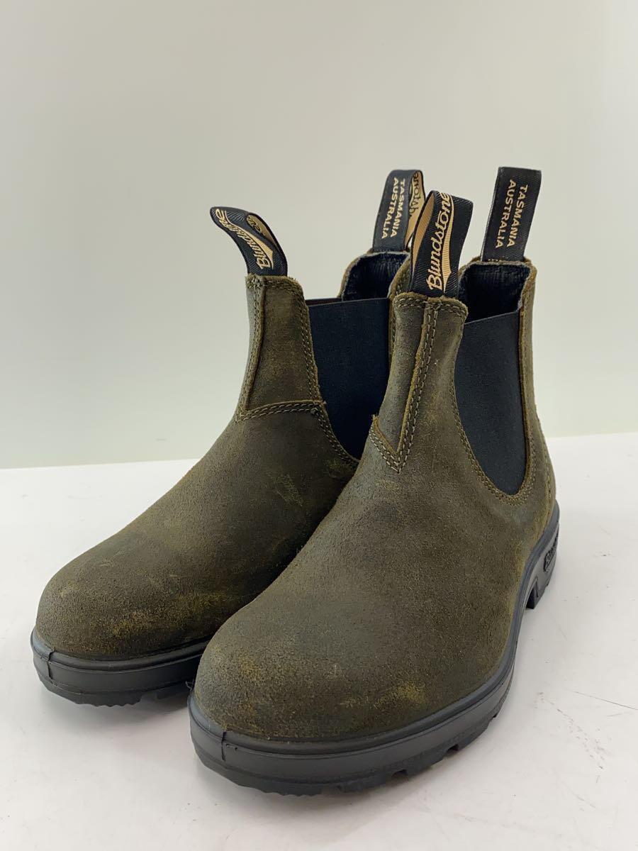 Blundstone◆サイドゴアブーツ/UK4/KHK/スウェード_画像2