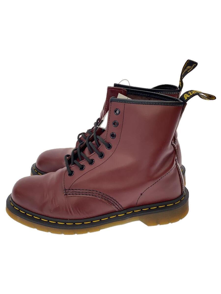 Dr.Martens◆8ホールブーツ/レースアップブーツ/UK9/ボルドー/レザー/10072/8HOLEBOOTS_画像1