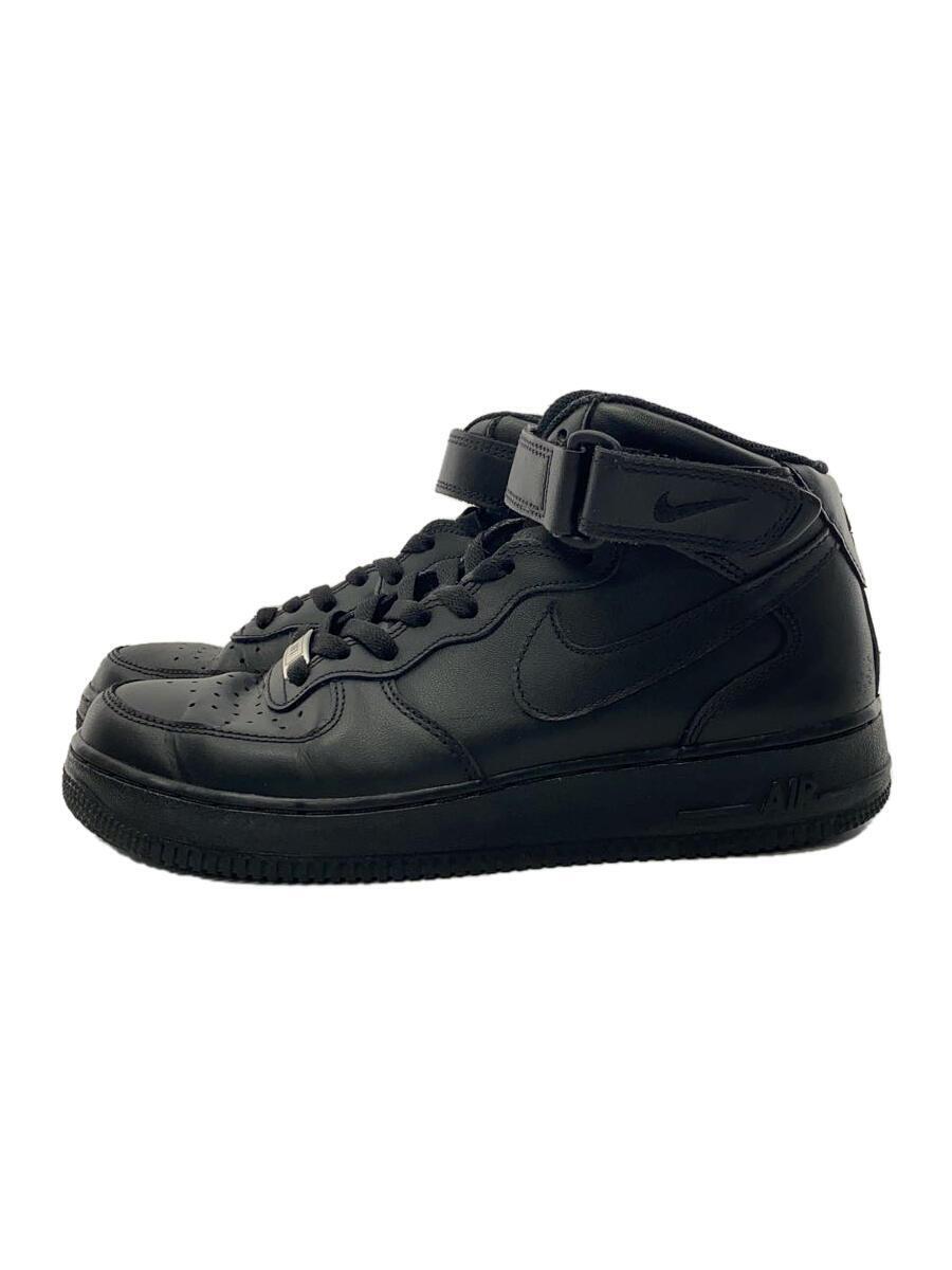 NIKE◆AIR FORCE 1 MID 07/エアフォースミッド/ブラック/315123-001/26.5cm/BLK_画像1