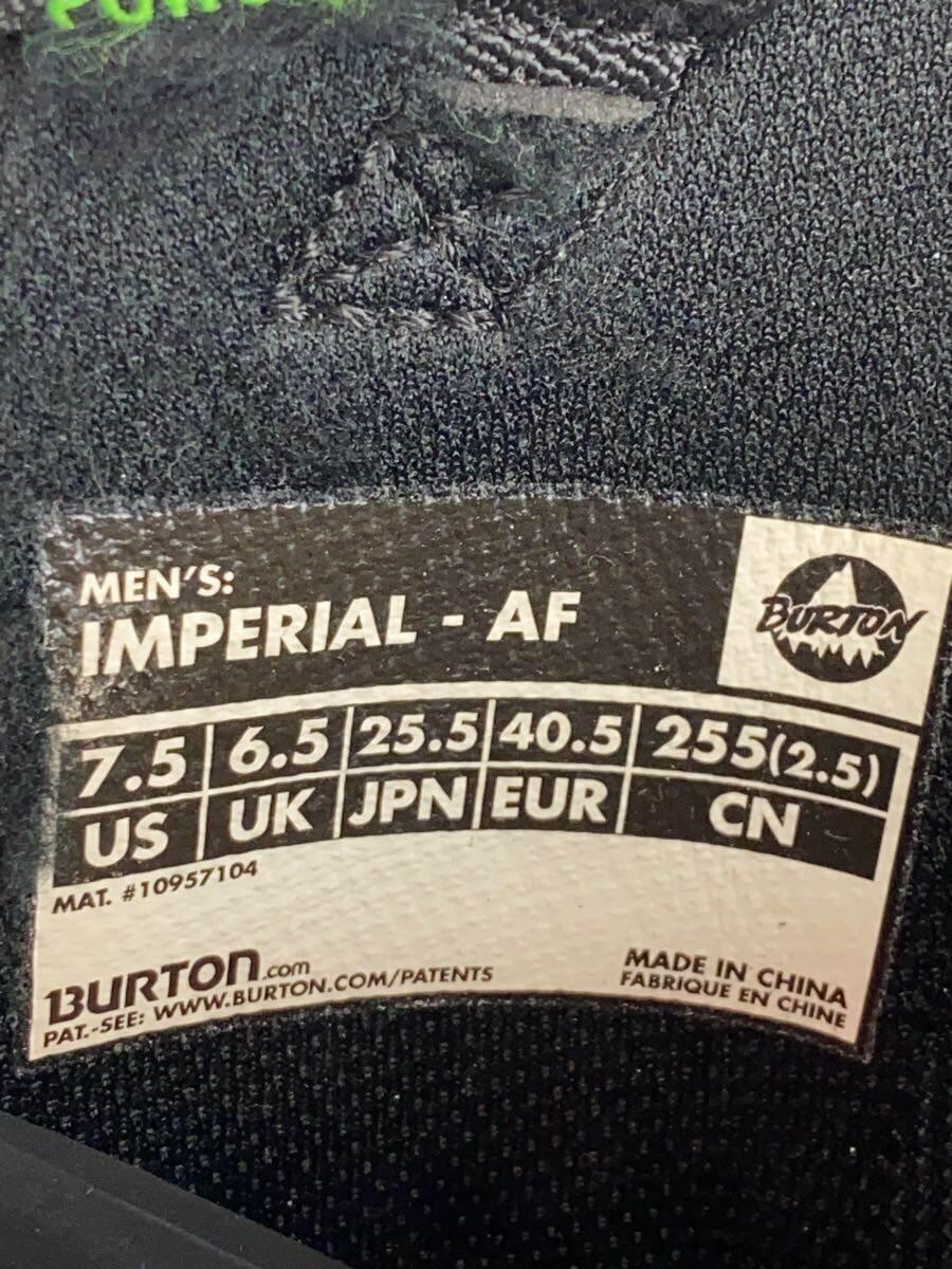 BURTON◆IMPERIAL-AF/スノーボードブーツ/25.5cm/ブラック_画像6