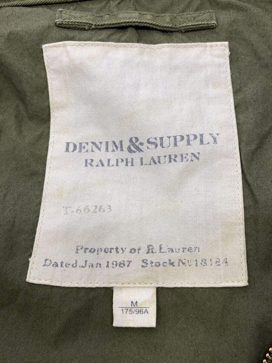 Denim & Supply Ralph Lauren◆M-65 Field Jacket/ミリタリージャケット/M/コットン/KHK/無地_画像3