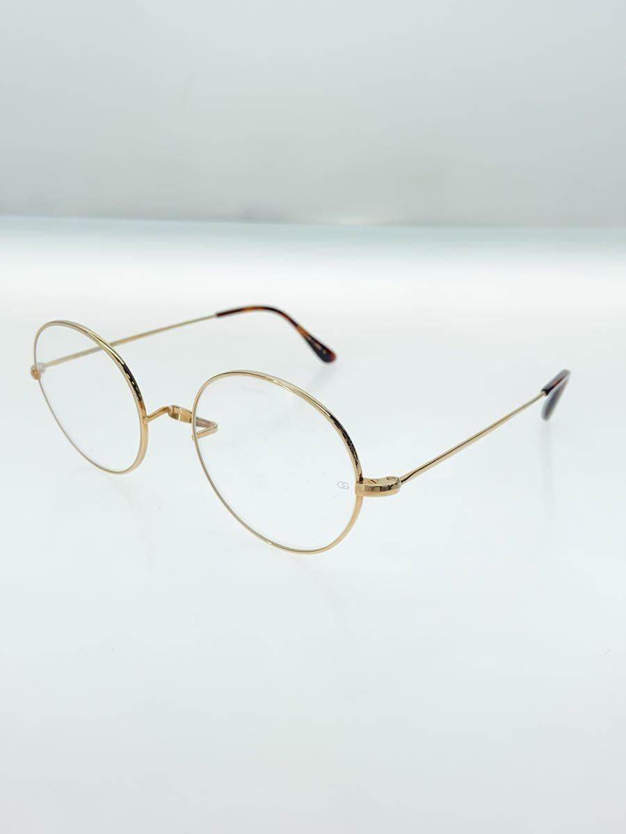 Oliver Goldsmith◆Oliver Oban Titanium/メガネ/ラウンド/GLD/CLR/メンズ_画像2