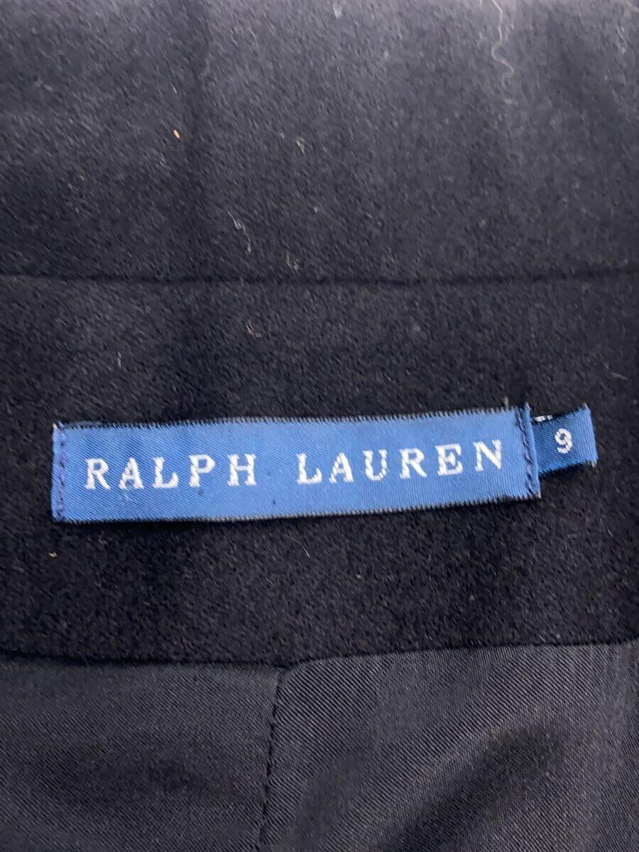 RALPH LAUREN◆テーラードジャケット/9/ウール/BLK/ワッペン/金ボタン_画像3