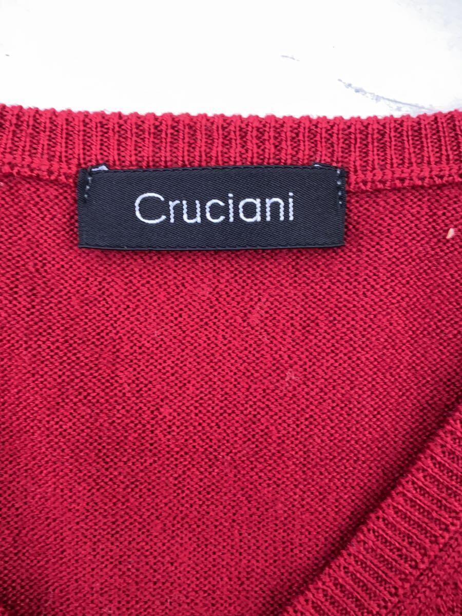 Cruciani◆セーター(薄手)/44/ウール/RED_画像3