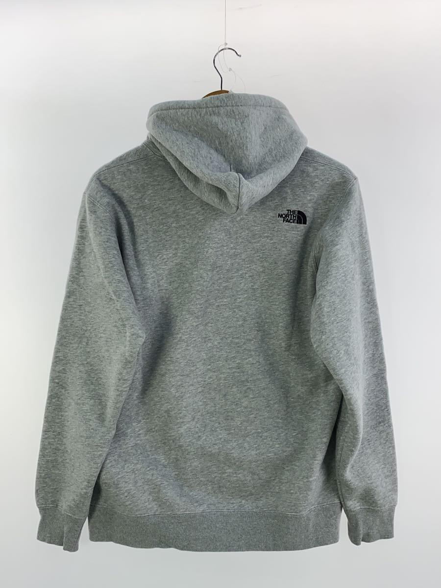 THE NORTH FACE◆SWEAT HOODIE/S/コットン/GRY/毛玉_画像2