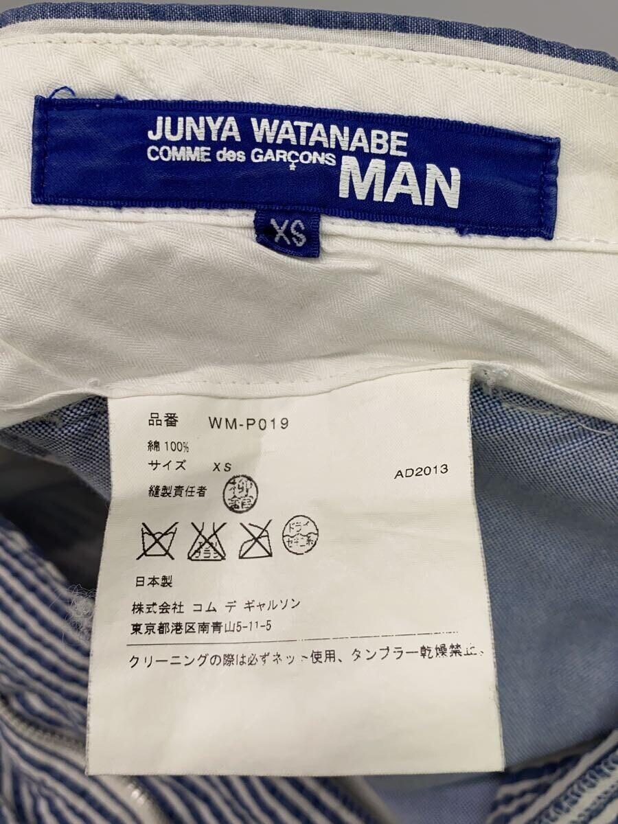 JUNYA WATANABE COMME des GARCONS MAN◆ショートパンツ/XS/コットン/BLU/WM-P019_画像4