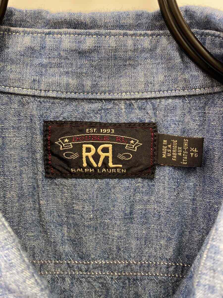 RRL◆シャンブレー/XL/コットン/インディゴ/無地/782886722001の画像3