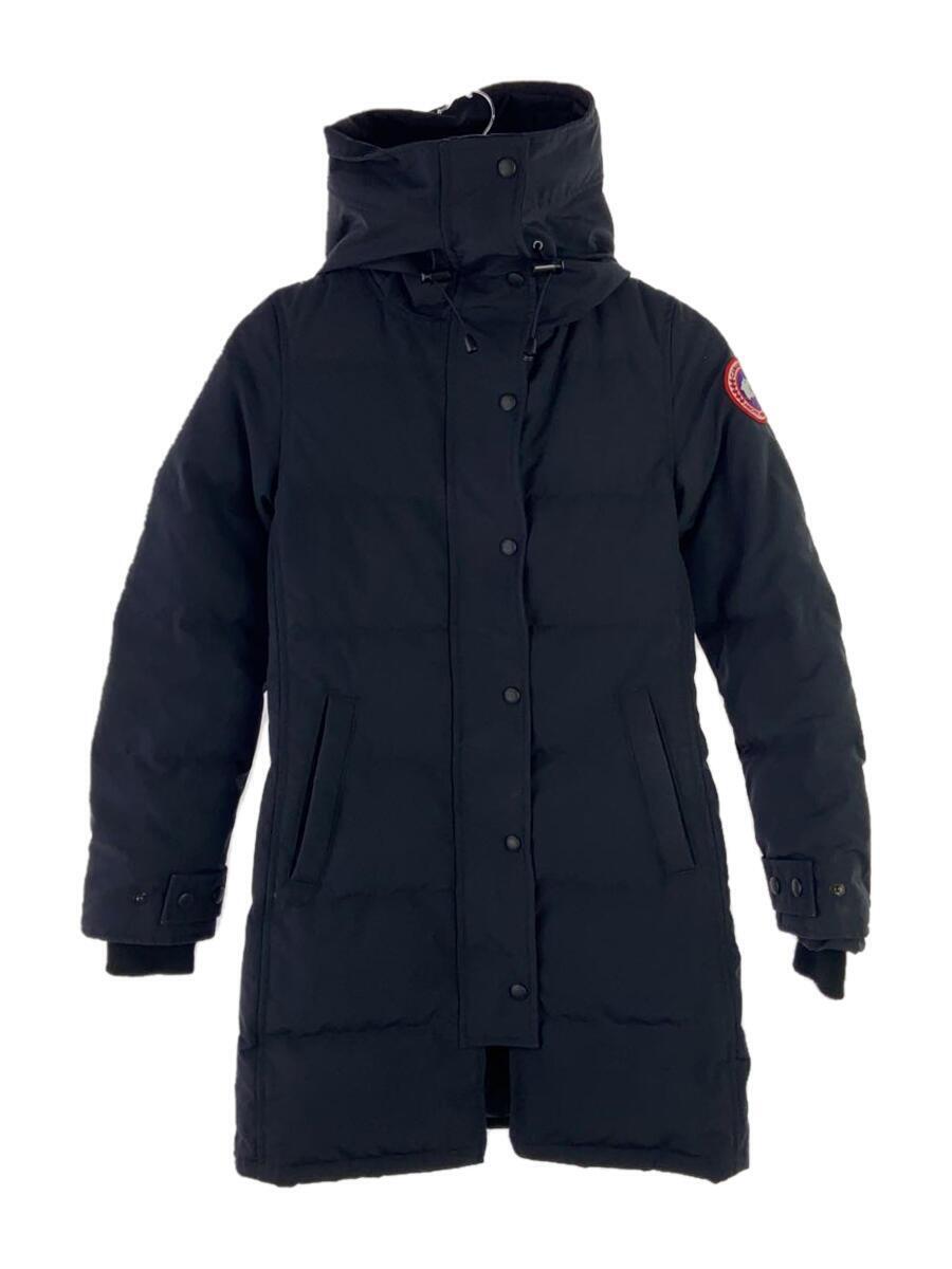 CANADA GOOSE◆ロングダウンジャケット/S/ナイロン/NVY/2302JL/ファー欠品/袖汚れ有/状態考慮_画像1