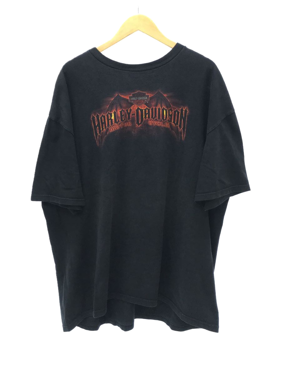 HARLEY DAVIDSON◆長袖Tシャツ/3XL/コットン/BLK/90s/honduras製/_画像1