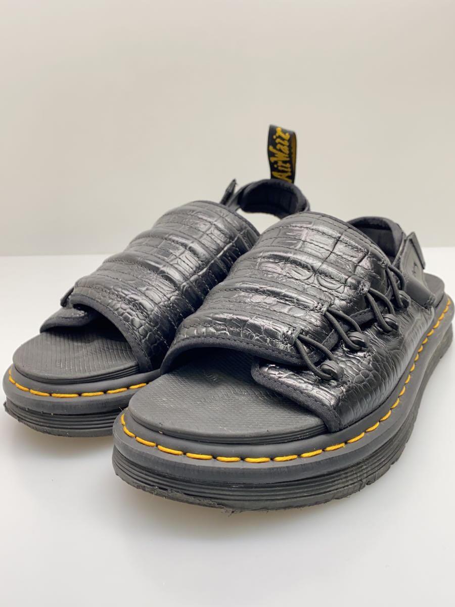 Dr.Martens◆サンダル/UK8/BLK/使用感考慮_画像2