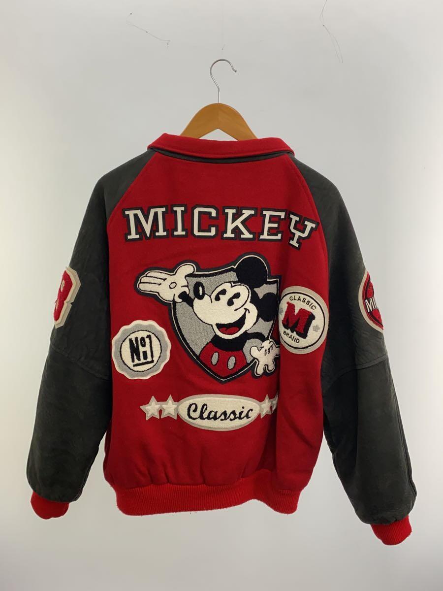 MICKEY/MADE IN USA/スタジャン/L/ウール/RED_画像2
