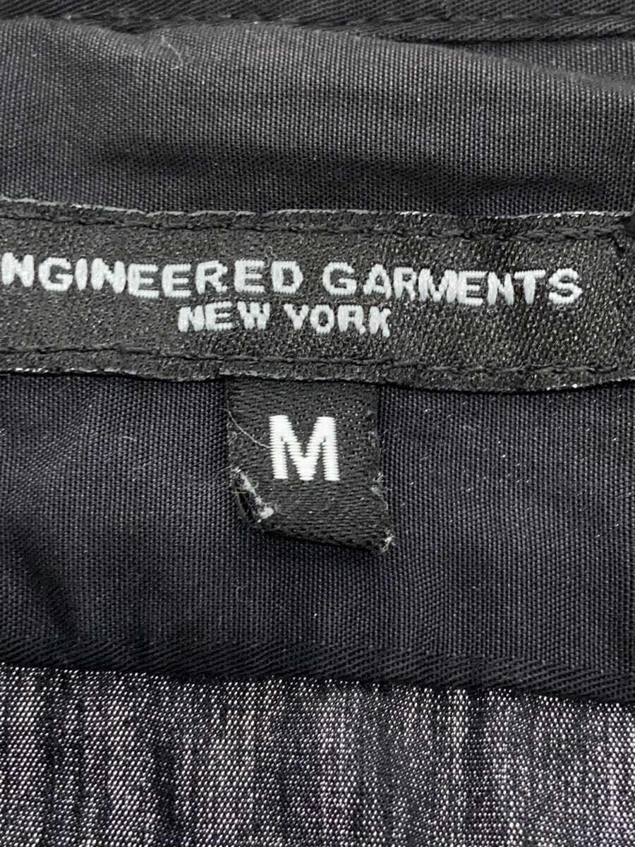 Engineered Garments◆バンドカラーロングシャツ/長袖シャツ/M/コットン/BLK/チェック_画像4