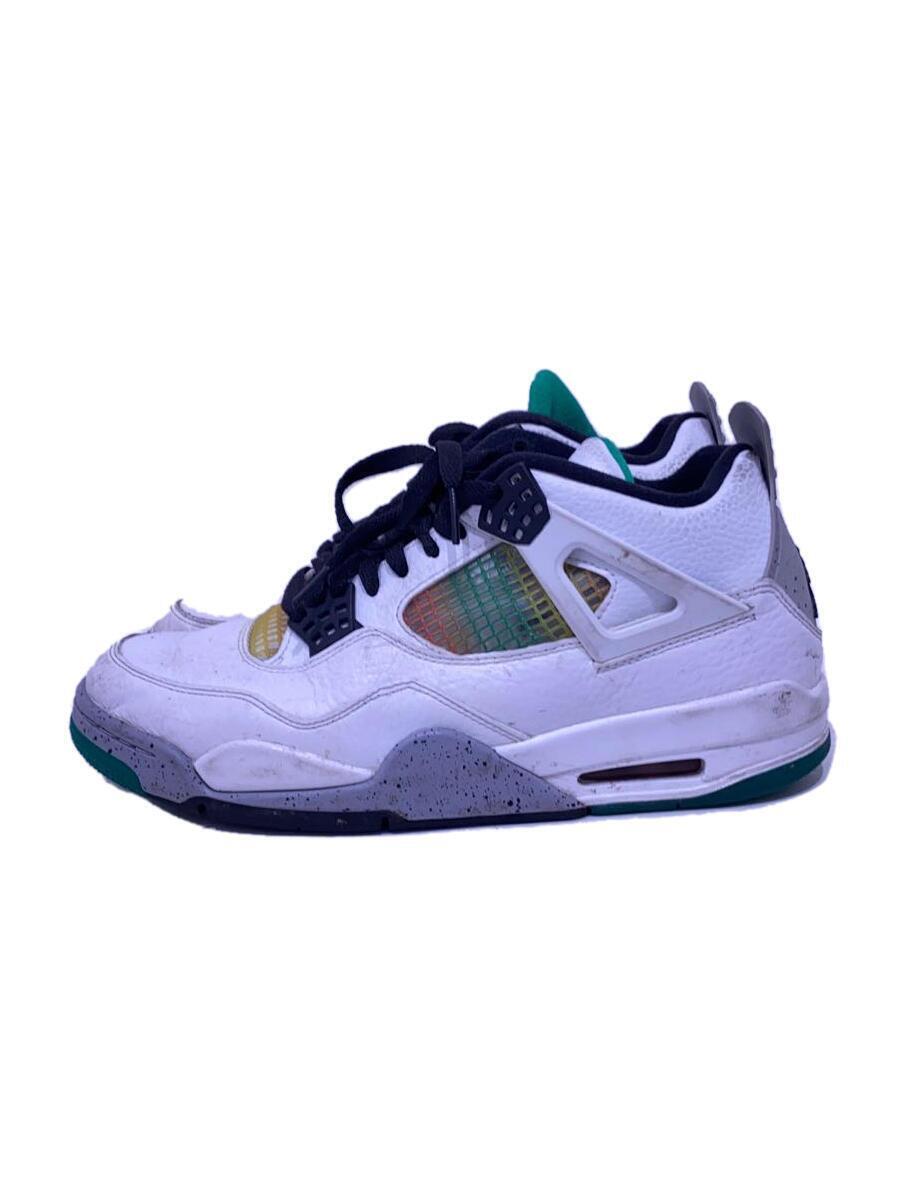 NIKE◆AIR JORDAN 4 RETRO_エアジョーダン4レトロ/28cm/ホワイト_画像1