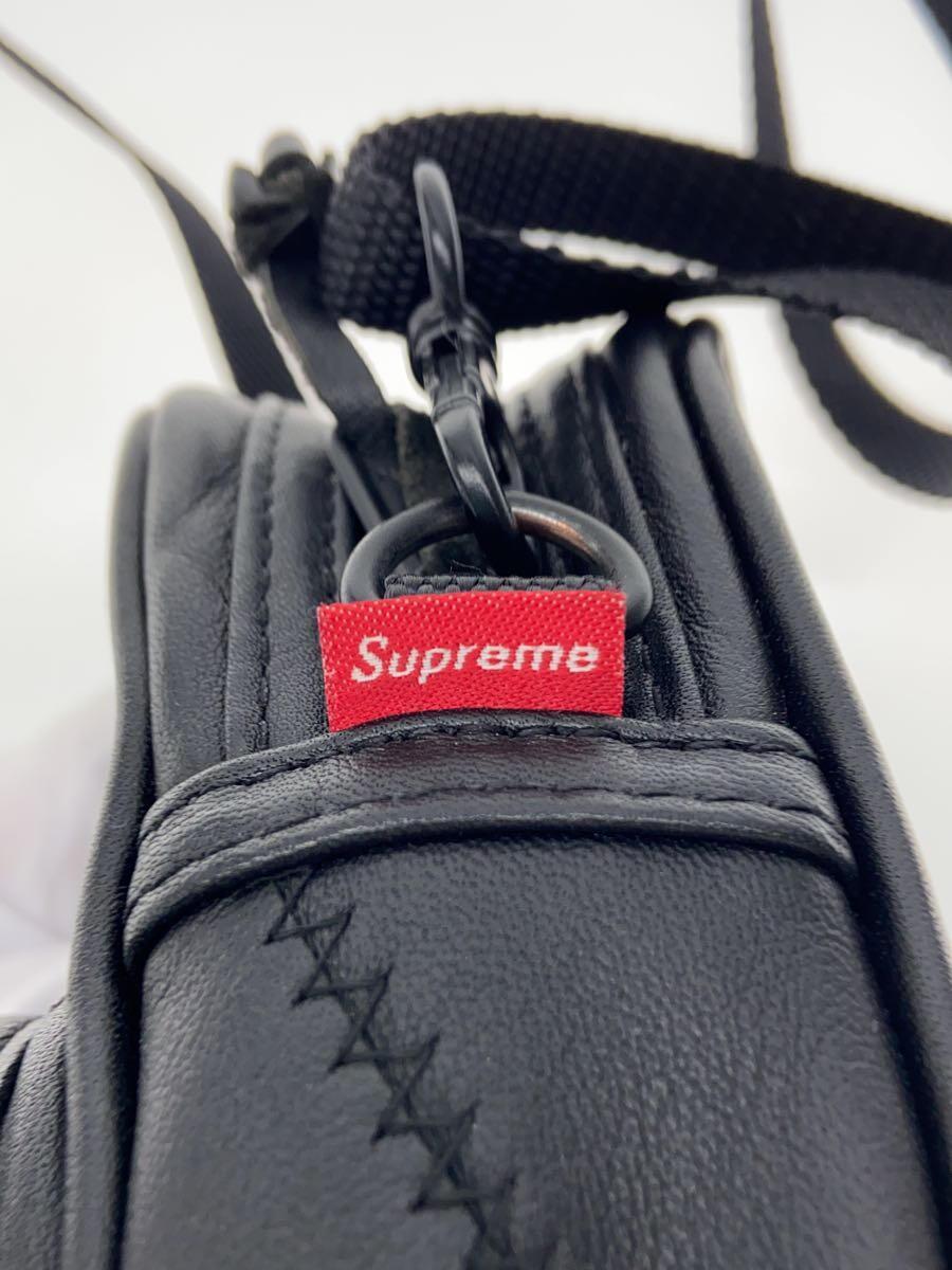 Supreme◆19AW/Patchwork Leather Small Shoulder Bag/レザー/ブラック/無地_画像5