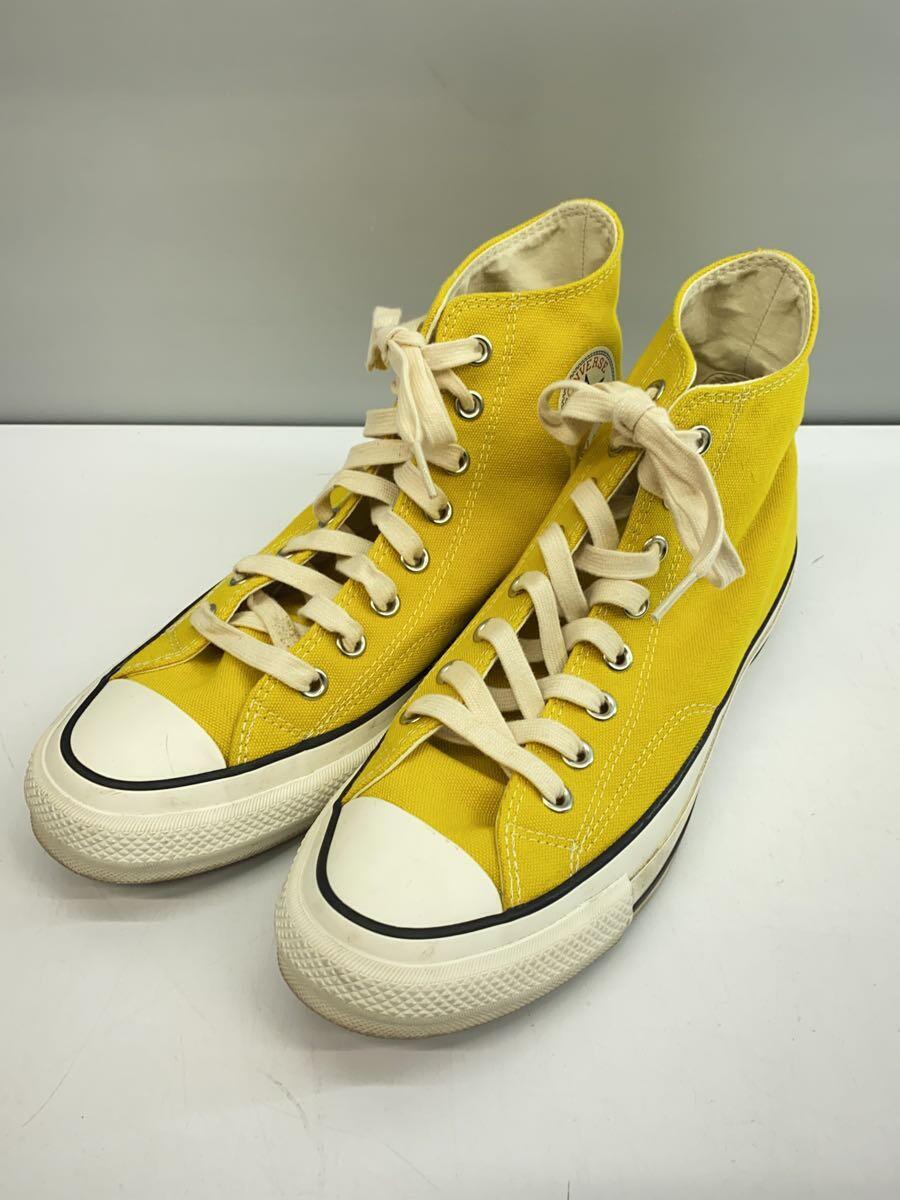 CONVERSE ADDICT◆CHUCK TAYLOR CANVAS HI/ハイカットスニーカー/27.5cm/YLW/キャンバス/1CL573_画像2