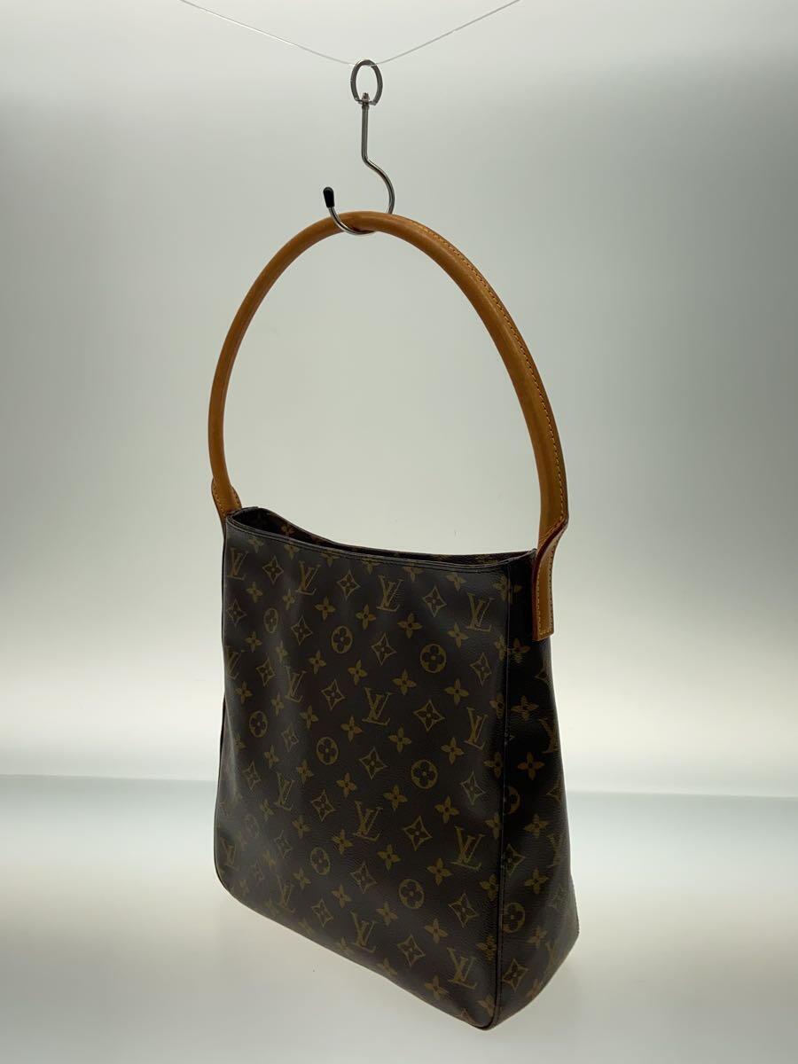 LOUIS VUITTON◆ルーピングGM_モノグラム・キャンバス_BRW/PVC/BRW/モノグラム_画像2