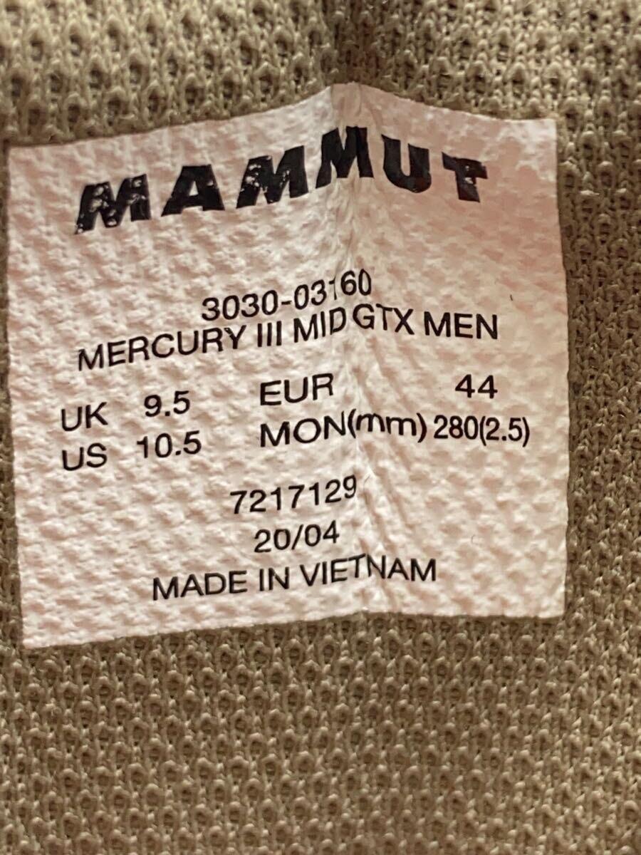 MAMMUT◆ハイカットスニーカー/UK9.5/CML/3030-03160_画像5