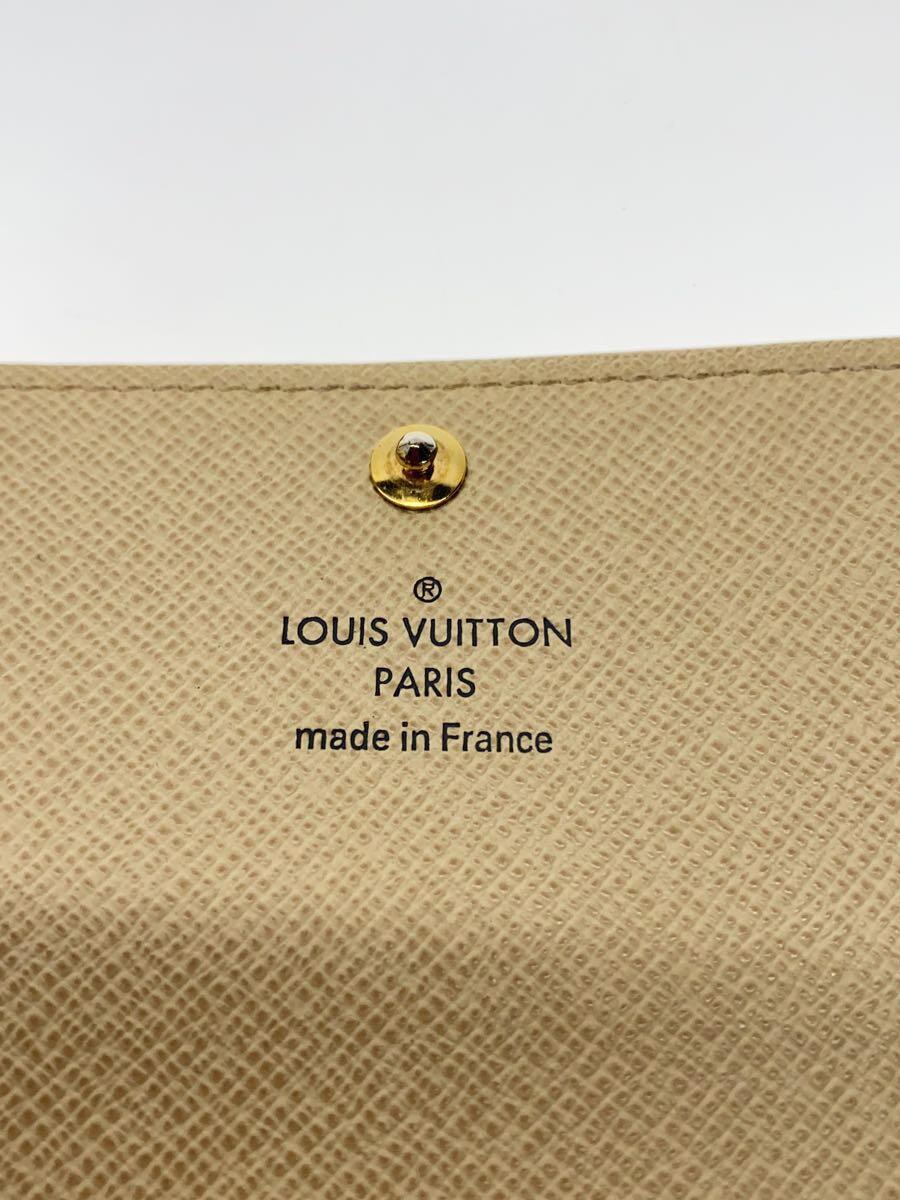 LOUIS VUITTON◆1)ポルト・フォイユ・サラ_ダミエ・アズール_WHT/PVC/WHT/レディース_画像3