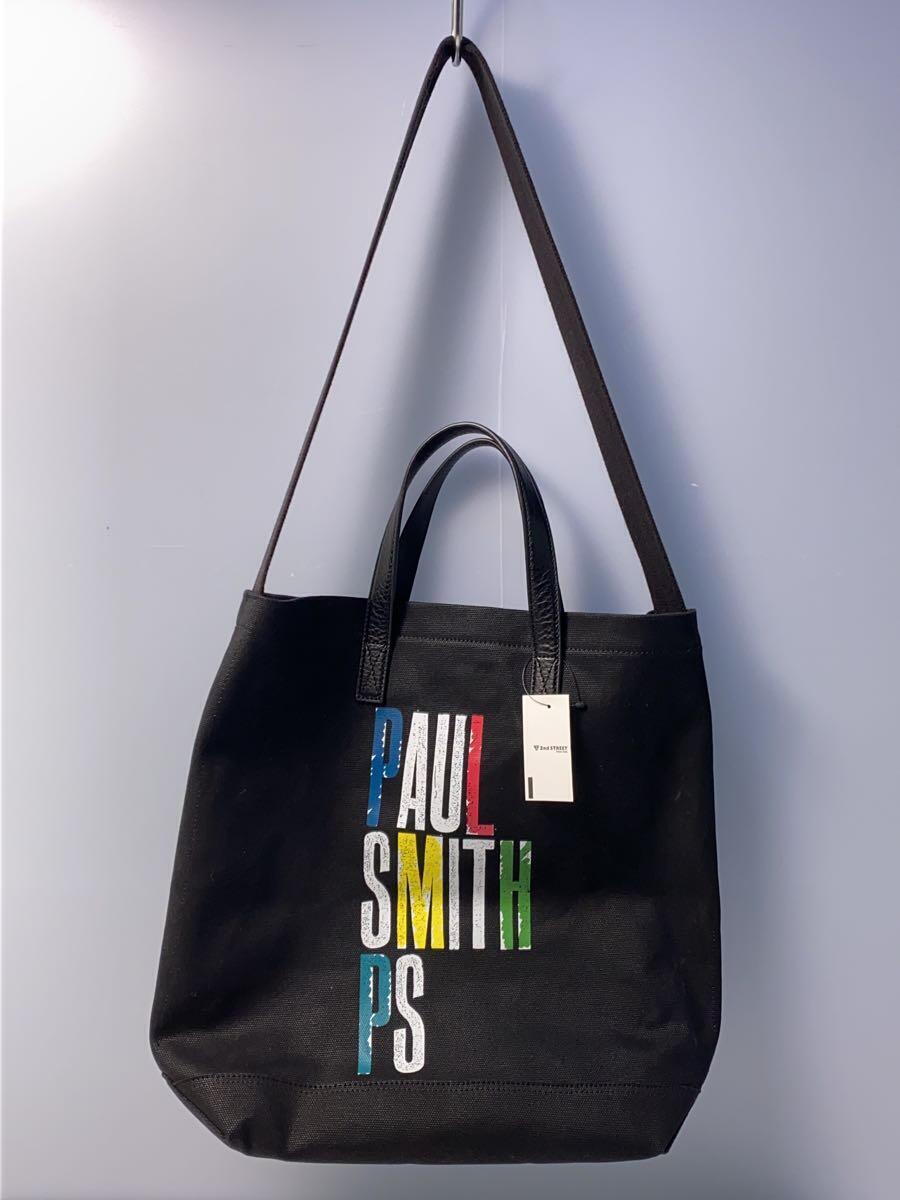 Paul Smith◆トートバッグ/コットン/BLK_画像8