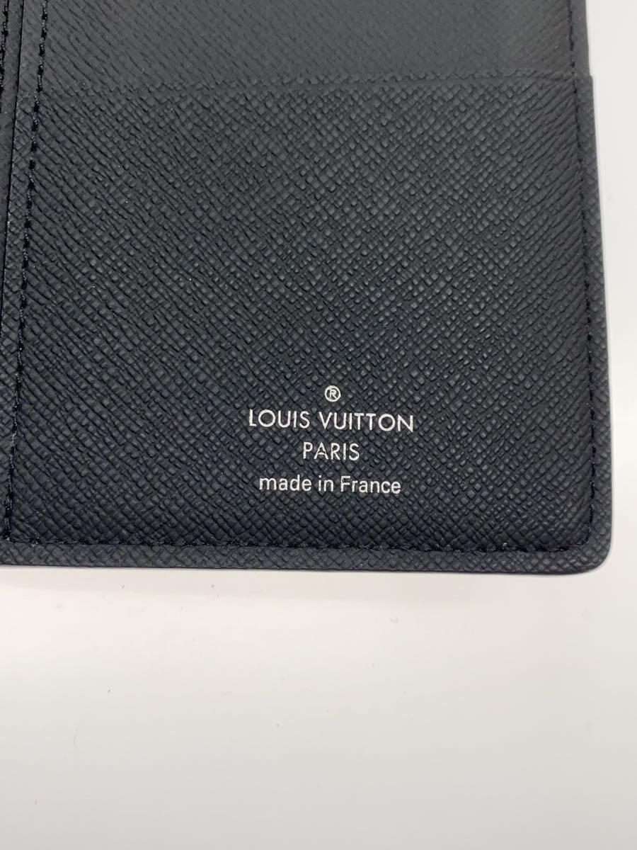 LOUIS VUITTON◆ポルト・フォイユ・ブラザ_モノグラム・エクリプス_BRW/PVC/ブラック/無地/メンズ_画像3