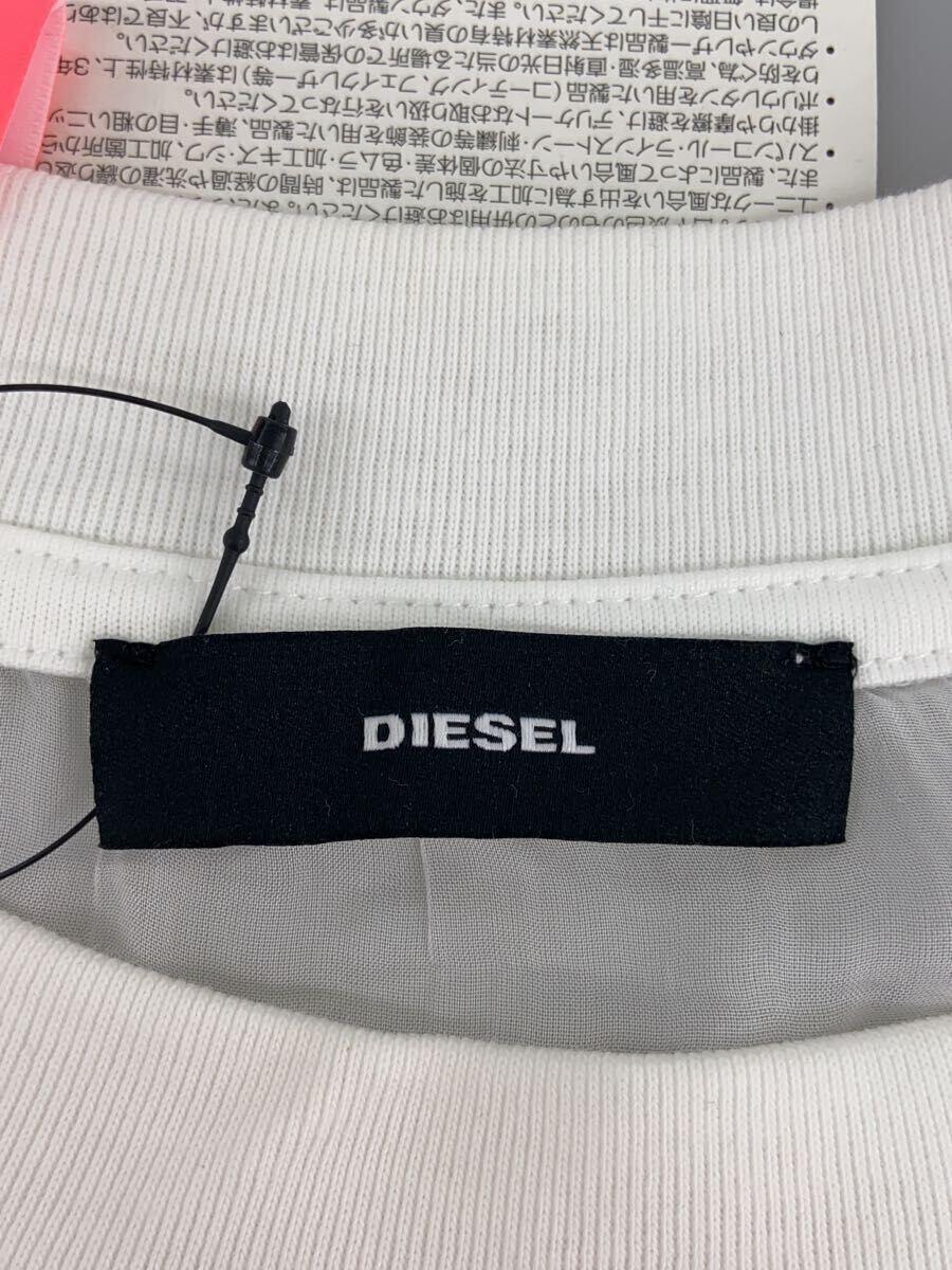 DIESEL◆半袖ワンピース/オフショルダー/S/コットン/WHT_画像3