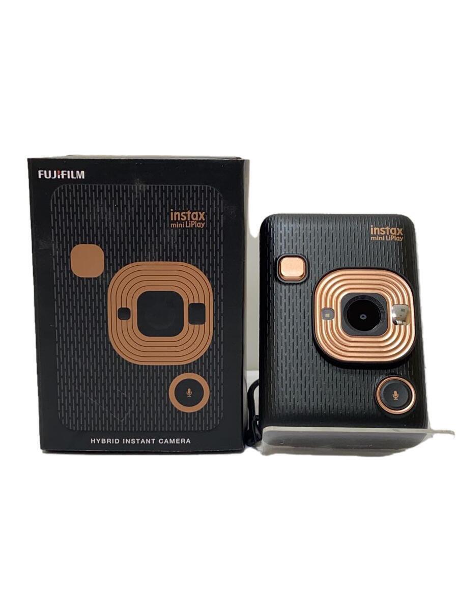 FUJIFILM◆コンパクトデジタルカメラ instax mini INSTAX MINI LIPLAY ELEGANT BLACKの画像1