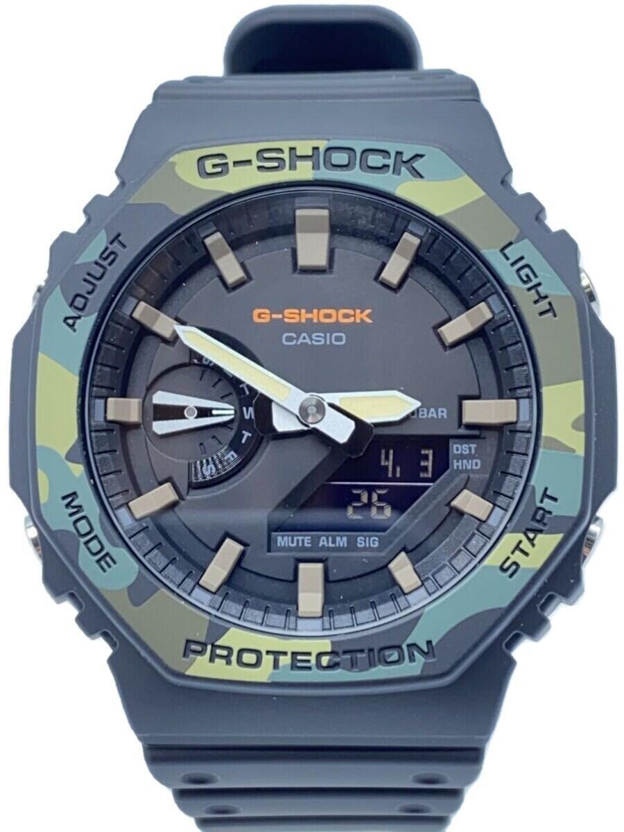 CASIO◆クォーツ腕時計_G-SHOCK/デジアナ/ラバー/BLK/BLK_画像1