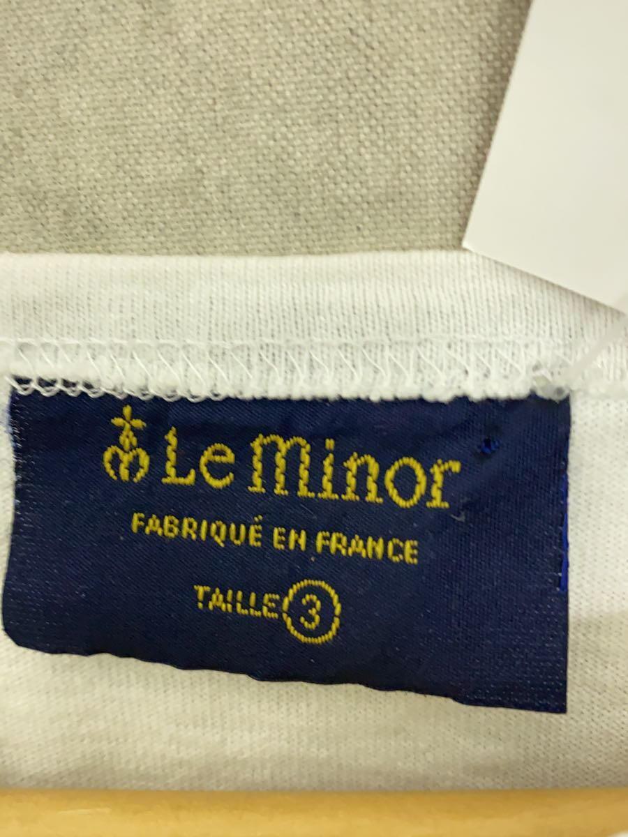 Le minor◆長袖Tシャツ/3/コットン/WHT/ボーダー/61390//_画像3