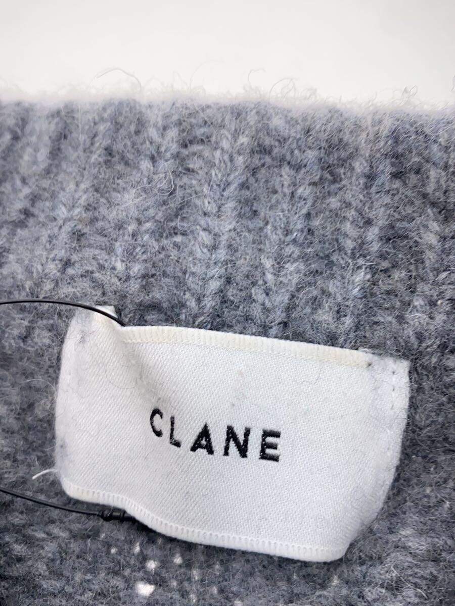 CLANE◆セーター(厚手)/1/ウール/グレイ//_画像3