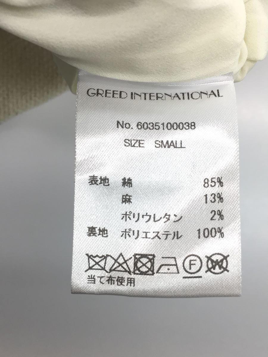 Greed International(GREED)◆ノースリーブブラウス/S/コットン/WHT/チェック/6035100038//_画像4