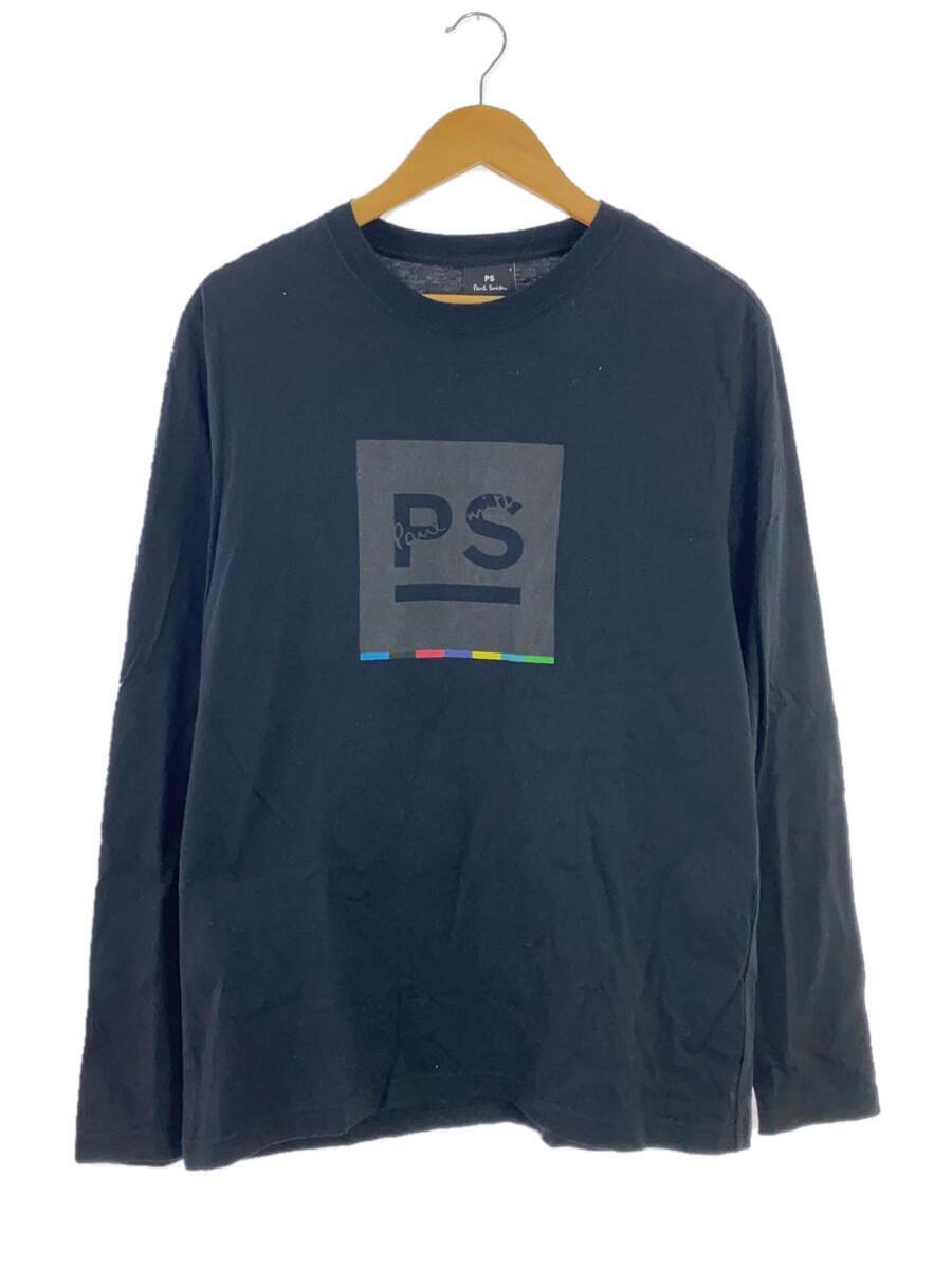 PS Paul Smith◆長袖Tシャツ/L/コットン/BLK/PY-96-72035_画像1