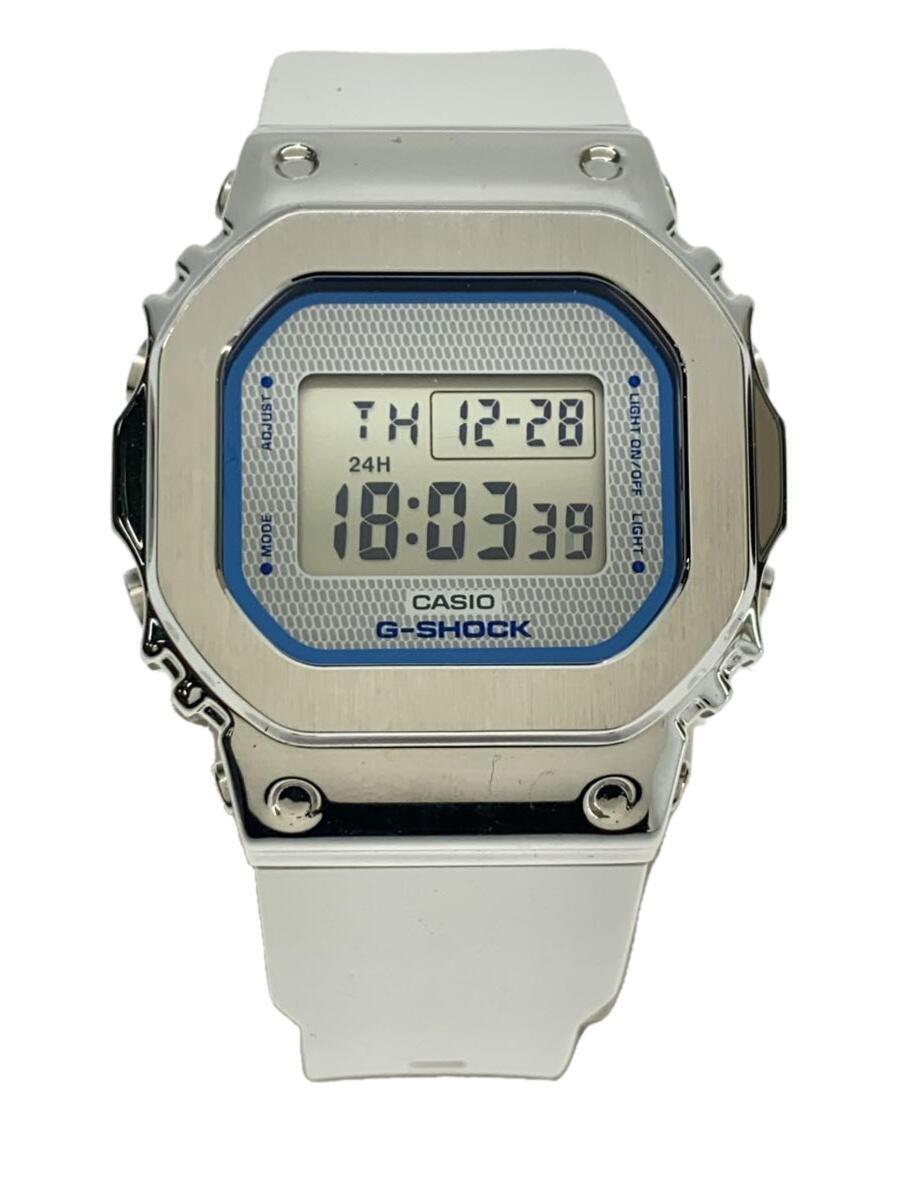 CASIO◆クォーツ腕時計_G-SHOCK/デジタル/ラバー/WHT//_画像1