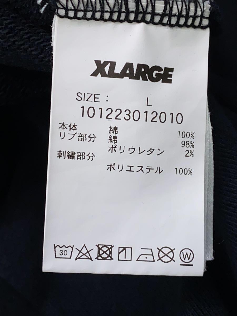X-LARGE◆22AW/STANDARD LOGO PULLOVER HOODED SWEAT/パーカー/L/コットン/BLK/黒//_画像4