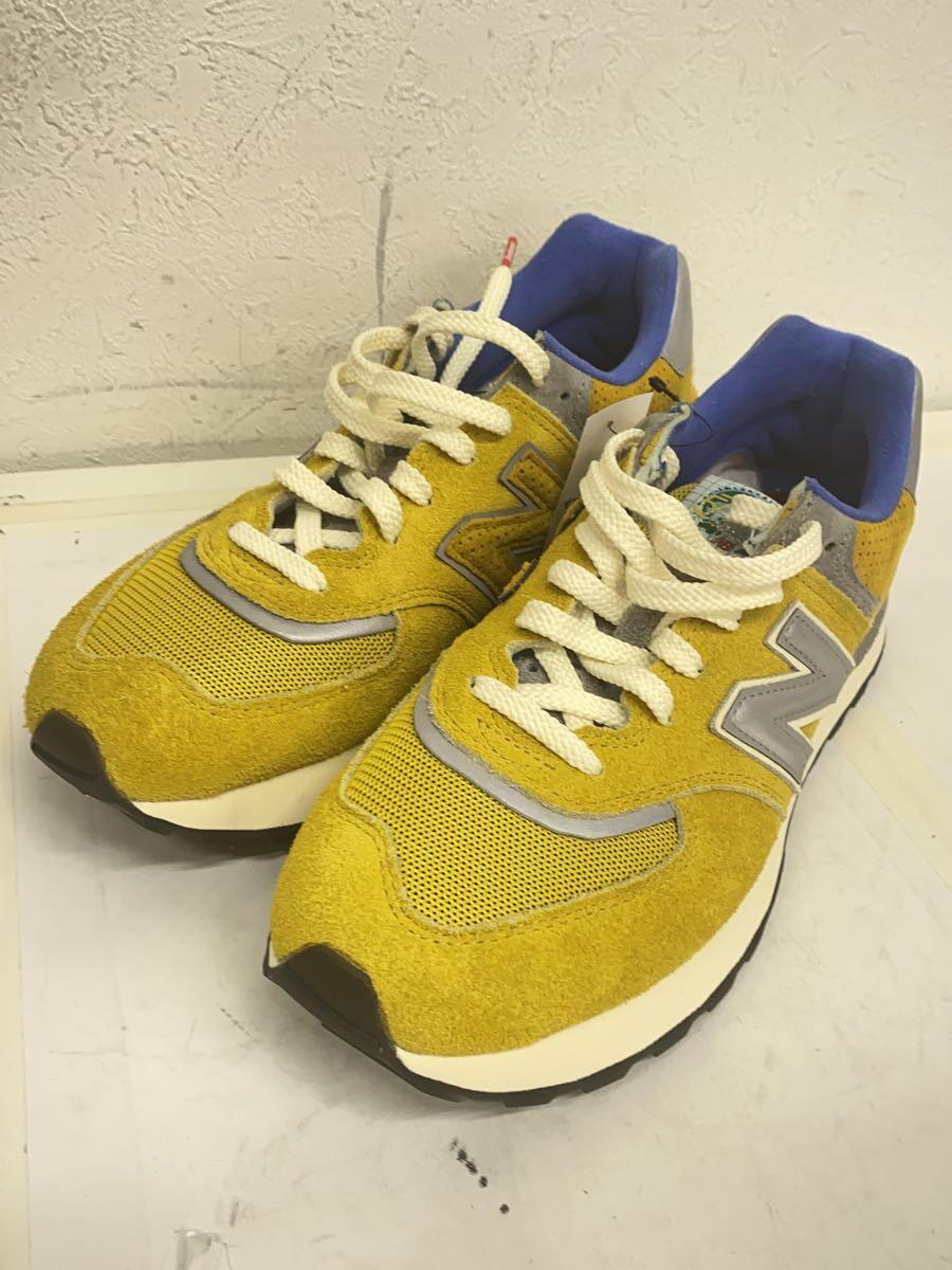 NEW BALANCE◆×BODEGA/574 Legacy/ローカットスニーカー/25.5cm/YLW/スウェード/U574LGB1_画像2