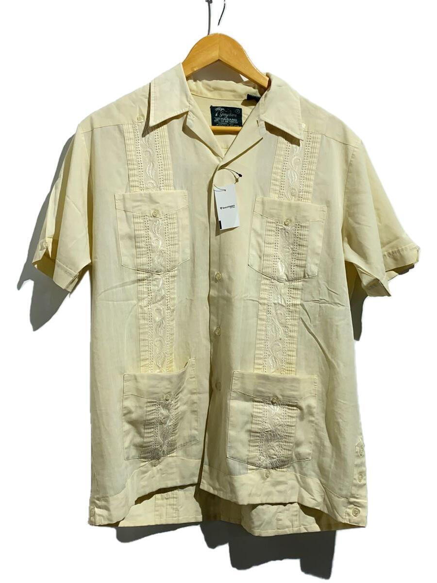 80s/guayabera/半袖シャツ/-/コットン/CRM_画像1