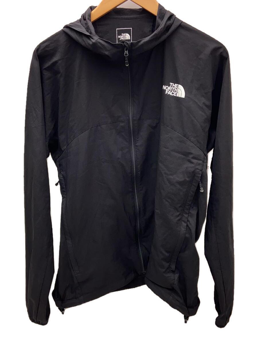 THE NORTH FACE◆SWALLOWTAIL HOODIE_スワローテイルフーディ/L/ナイロン/BLK_画像1