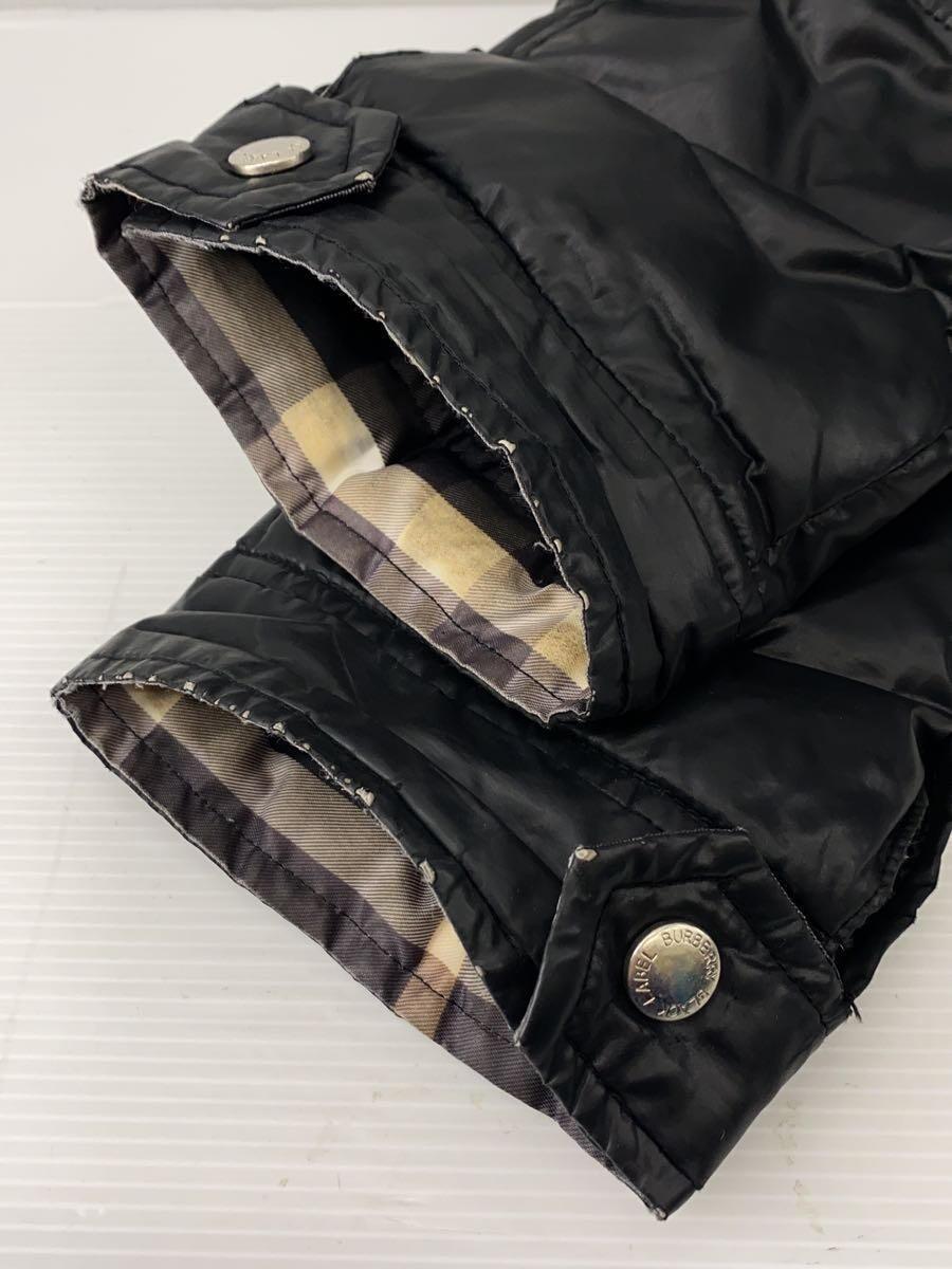 BURBERRY BLACK LABEL◆ダウンジャケット/L/ナイロン/BLK/BMP75-127-02//_画像6