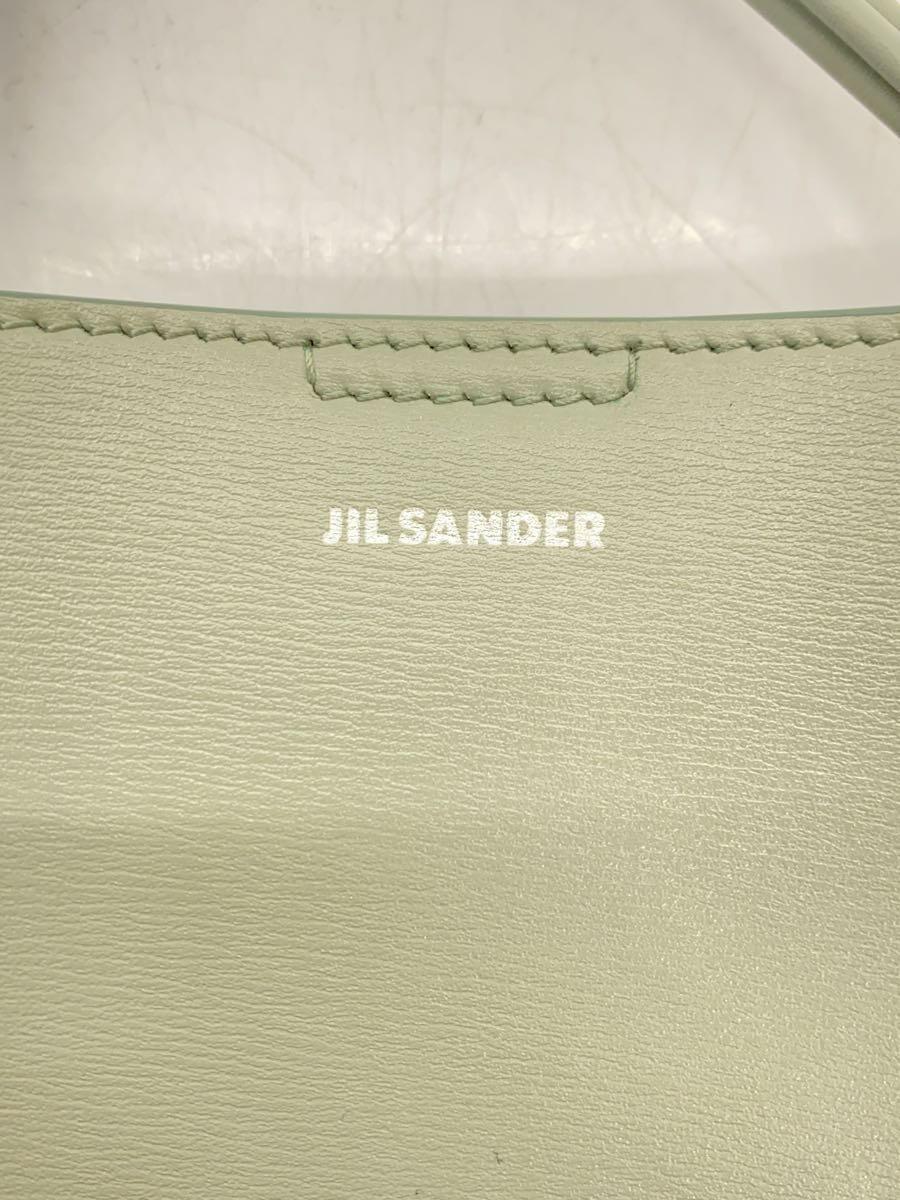 JIL SANDER◆ショルダーバッグ/レザー/GRN_画像5