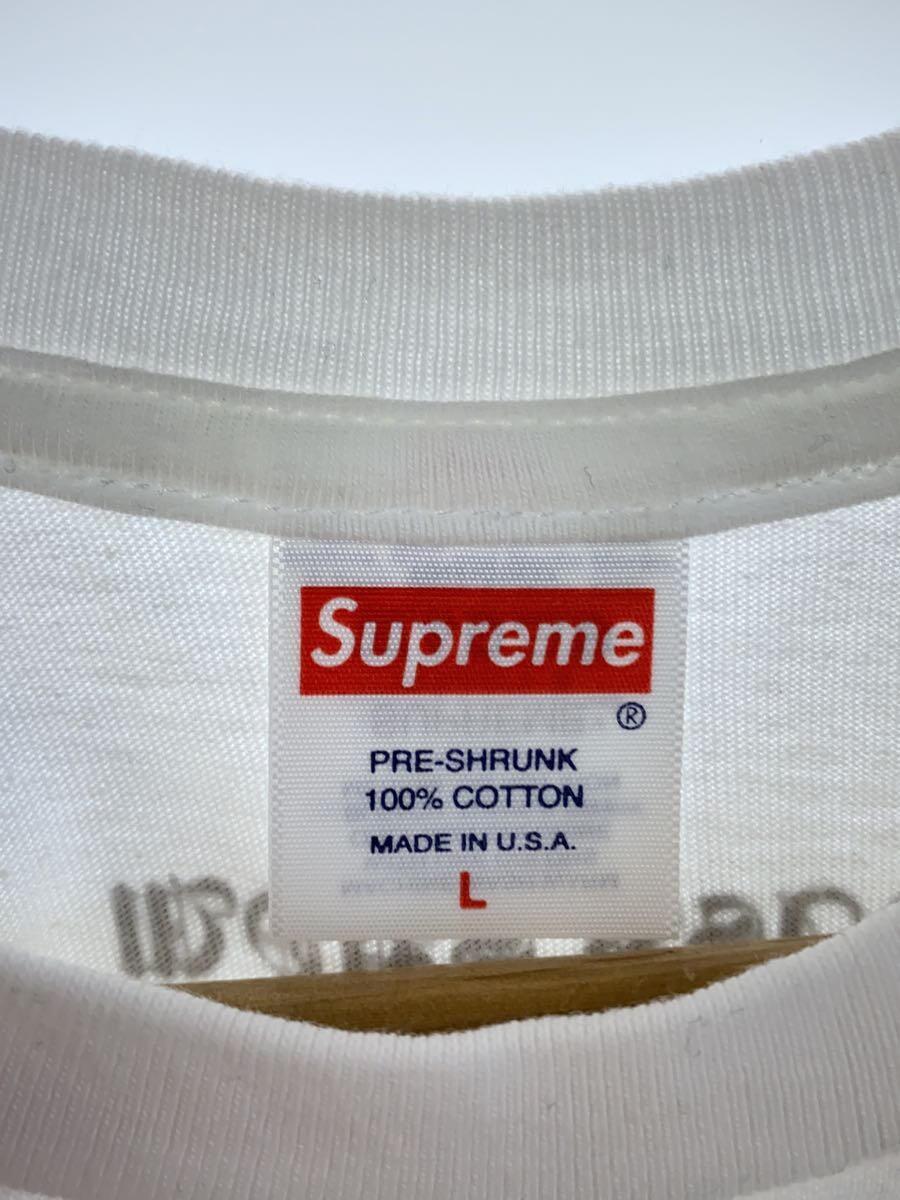 Supreme◆23AW/HELL TEE/Tシャツ/L/コットン/WHT/プリント_画像3