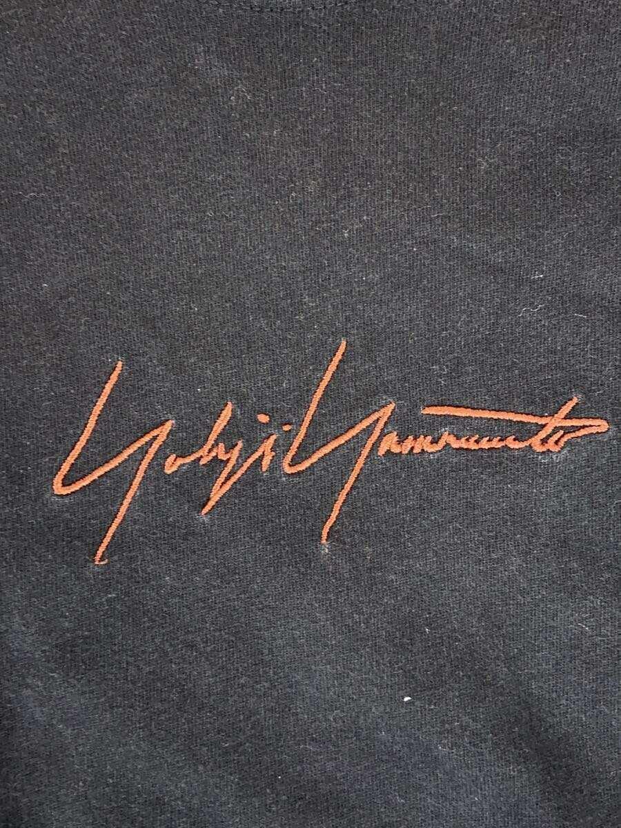 yohji yamamoto POUR HOMME◆×NEWERA/19AW/SIGN LOGO TEE/L/コットン/BLK/HC-T99-079/使用感有_画像7