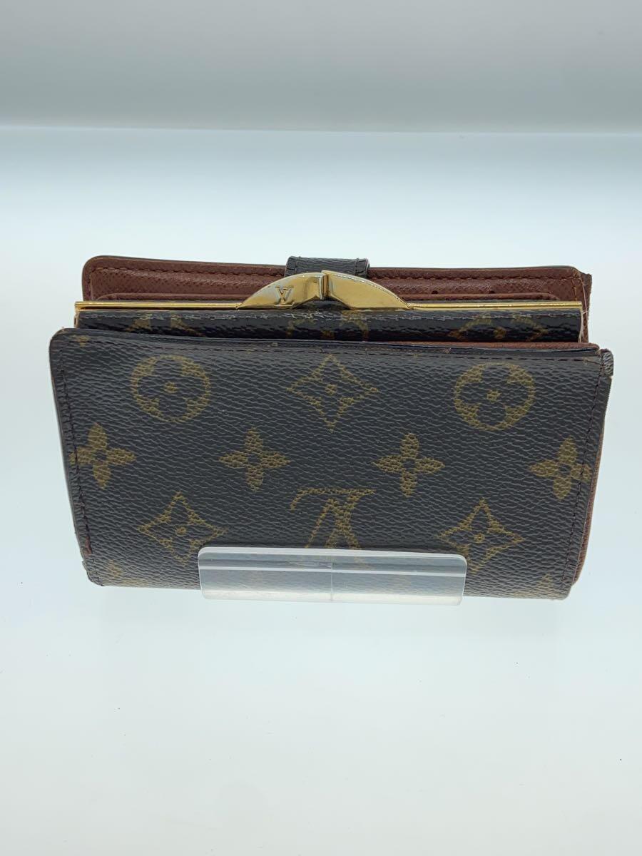 LOUIS VUITTON◆ポルト・モネ・ビエ・ヴィエノワ モノグラム(がま口2つ折り財布)/BRW_画像2