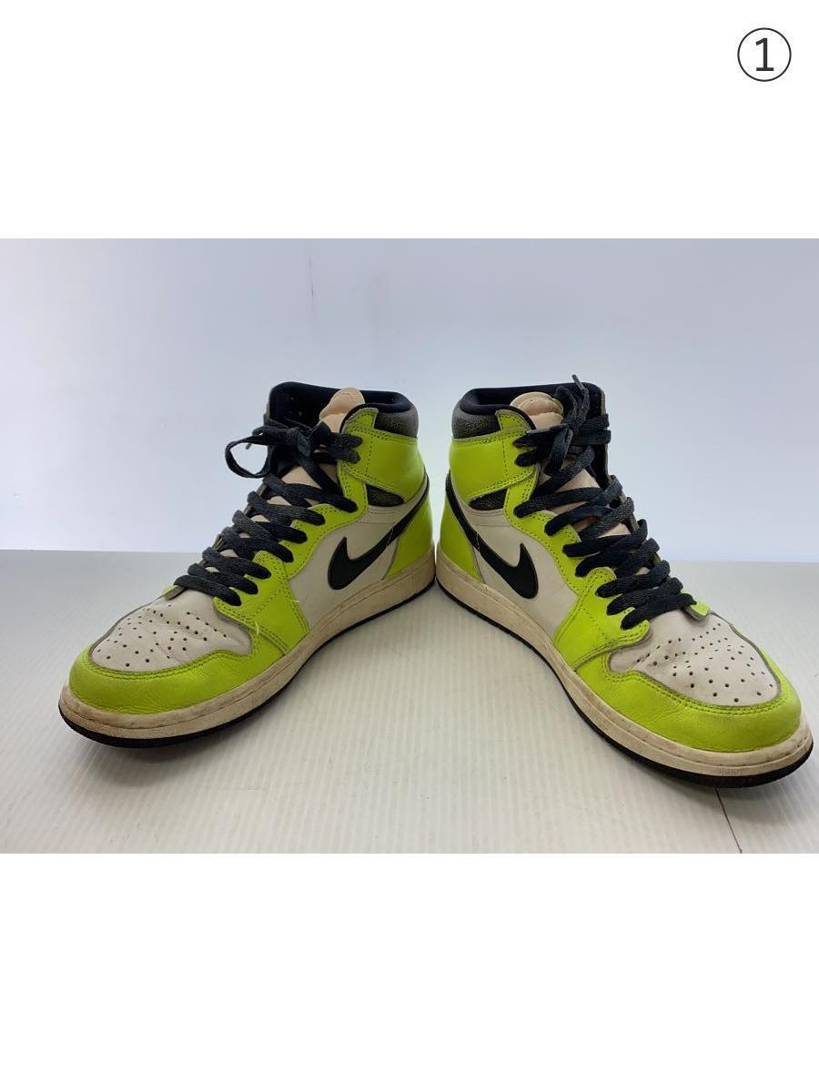 NIKE◆AIR JORDAN 1 RETRO HIGH OG_エアジョーダン 1 レトロ ハイ OG/27cm/YLW_画像7